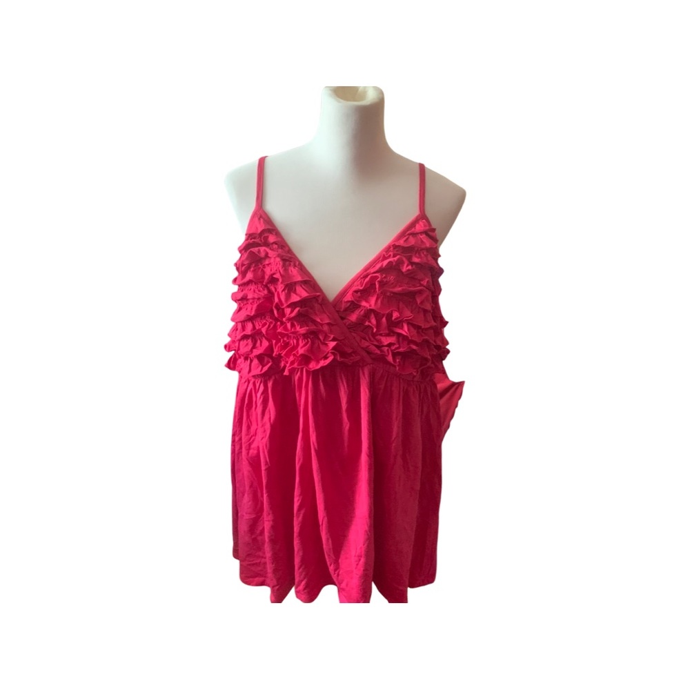 CACIQUE PINK RUFFLE INTIMATE SLEEPWEAR SZ 22/24